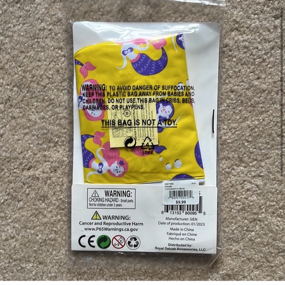 NWT Inflatable arm bands, mermaid theme, ages 3-6 yrs - Picture 2 of 7